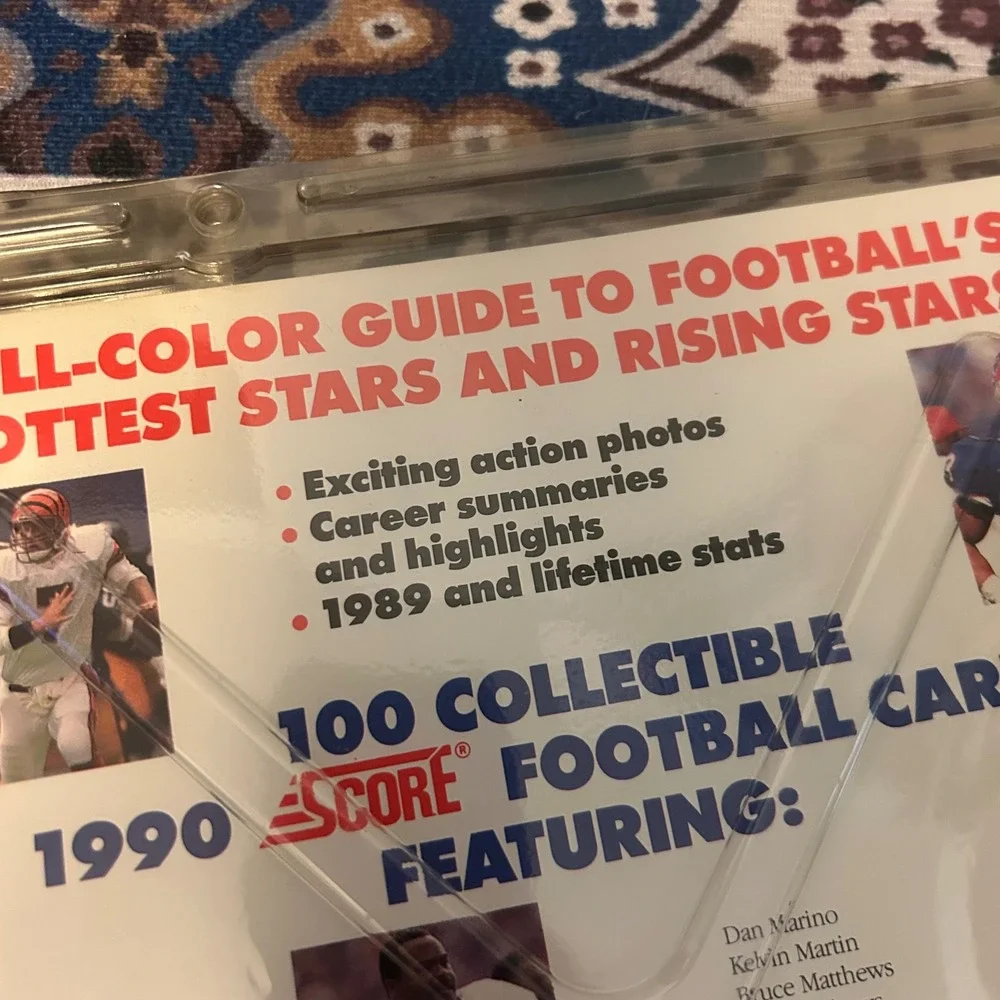 90-91 Score Football 100 Hottest Stars Rising Stars 100 Card Set Book Bo Jackson